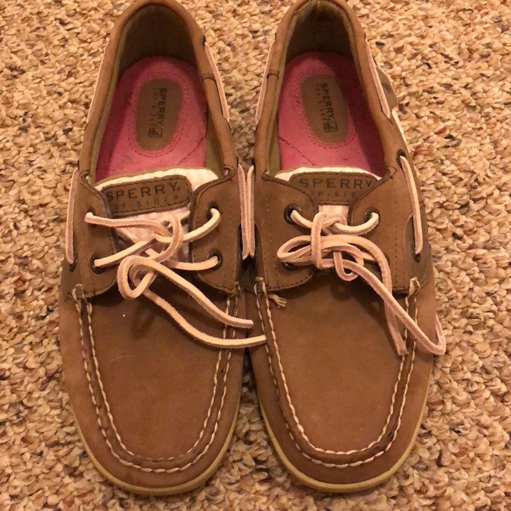 Sperry Top Sider Pink White Strips